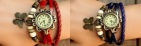 Reloj Trenzado Mariposa